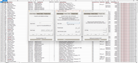 A screenshot of the Rightmove Scraper running with some scan results beneath it.