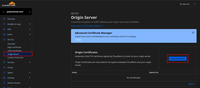 The Cloudflare dashboard for polychecker.com, highlighting SSL/TLS origin server