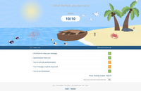 mail-tester.com results for an email sent from Dokploy docker-mailserver container with a 10/10 score.
