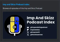 A screenshot of the preview shown when sharing impandskizzpodcast.com on Discord