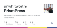 The social share image for the jmwhitworth/PrismPress Github repository