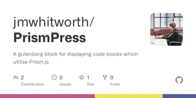 PrismPress Gutenberg block